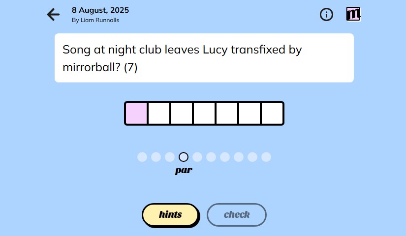 Minute Cryptic Screenshot