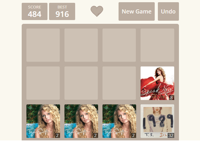 2048 Taylor's Version @TaylorSwift 